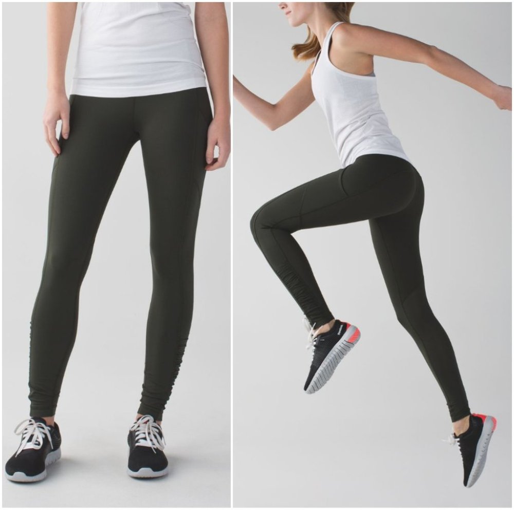 lululemon athletica Dark Green Leggings